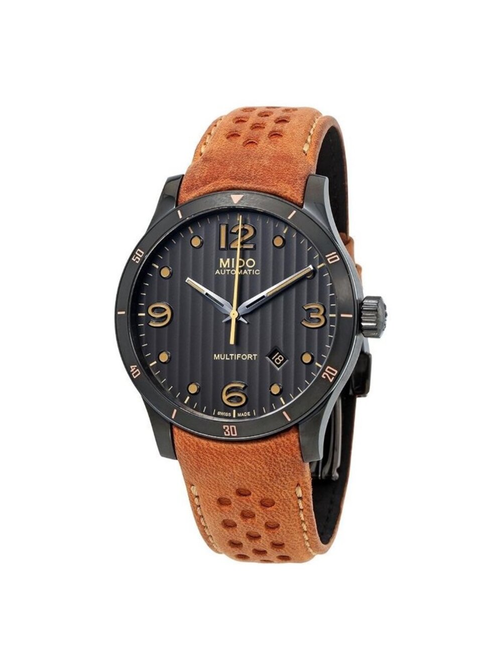 NWT Mido Multifort Automatic Anthracite Dial Men's Watch M025.407.36.061.10